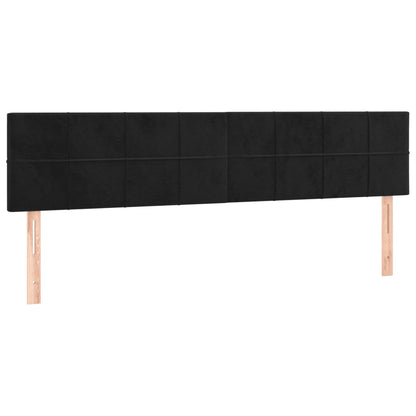 Cama box spring c/ colchão e LED 120x190 cm couro artif. preto