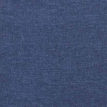 Cama boxspring com colchão 120x190 cm tecido azul