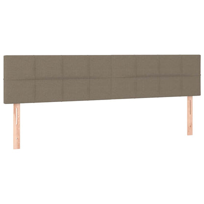 Cama boxspring c/ colchão 120x190cm tecido castanho-acinzentado