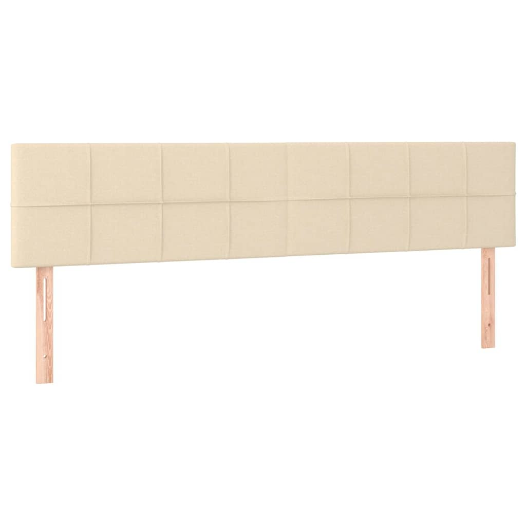 Cama boxspring com colchão 120x190 cm tecido cor creme