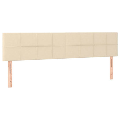 Cama boxspring com colchão 120x190 cm tecido cor creme