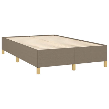 Cama boxspring c/ colchão 120x190cm tecido castanho-acinzentado