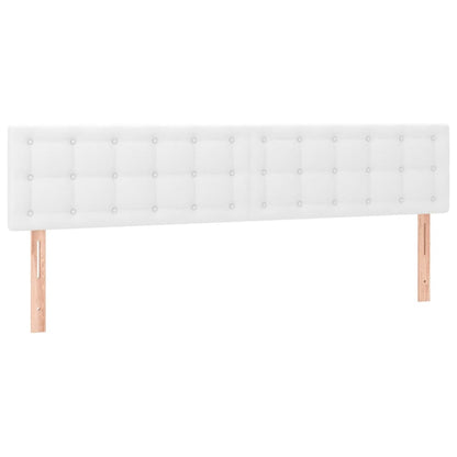 Cama boxspring com colchão 120x190 cm couro artificial branco