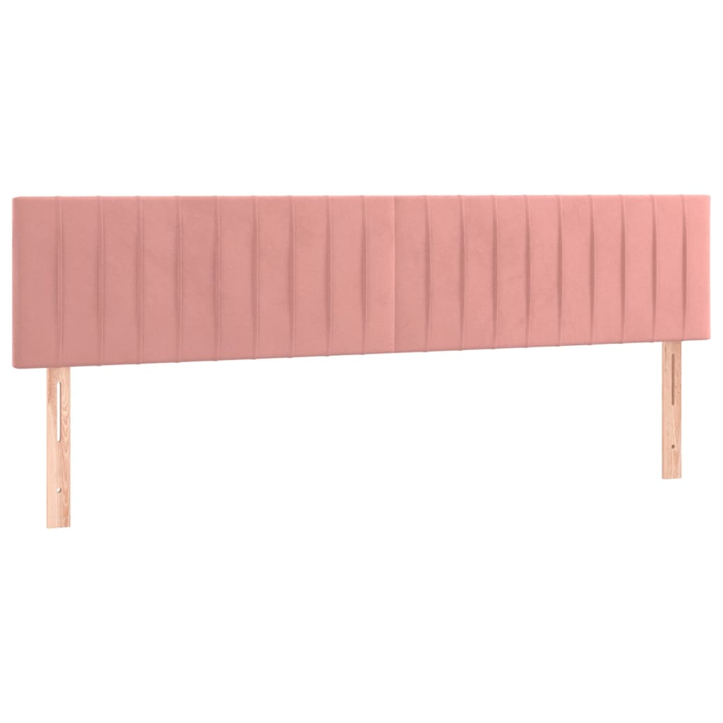 Cama boxspring com colchão 120x190 cm veludo rosa