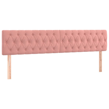 Cama boxspring com colchão 120x190 cm veludo rosa