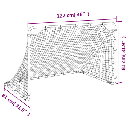 Baliza de futebol 122x81x81 cm aço