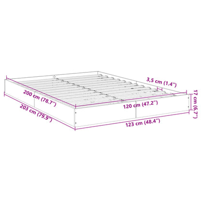 Estrutura de cama 120x200 cm derivados de madeira branco