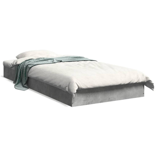 Estrutura de cama 90x200 cm derivados de madeira cinza sonoma