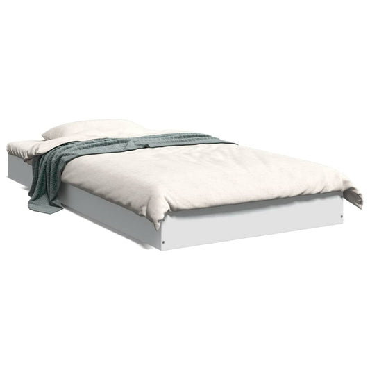 Estrutura de cama 90x190 cm derivados de madeira branco