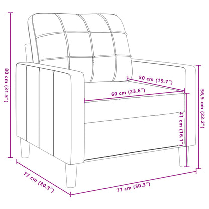 3 pcs conjunto de sofás com almofadões veludo cinzento-claro