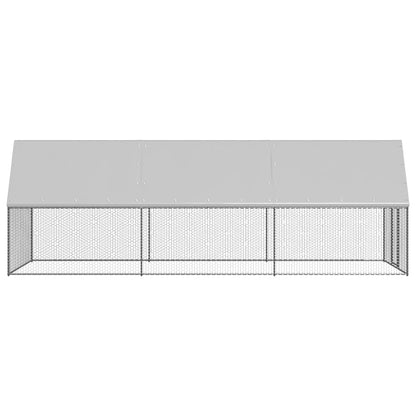 Galinheiro 2x6x2 m aço galvanizado