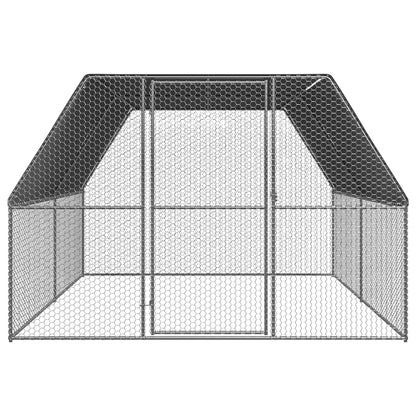 Galinheiro 3x4x2 m aço galvanizado