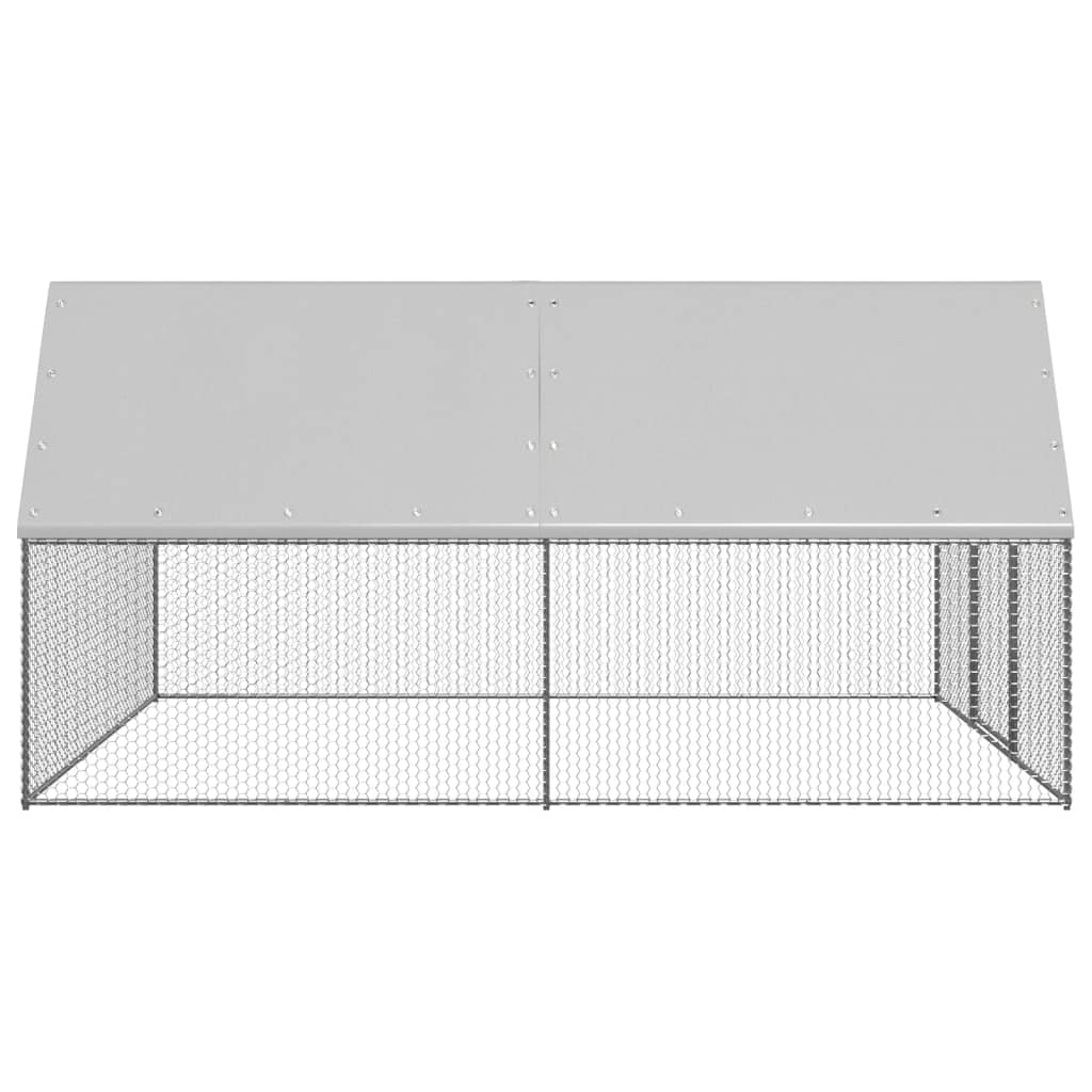 Galinheiro 3x4x2 m aço galvanizado