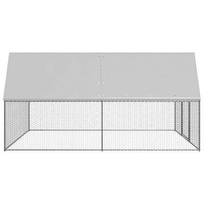 Galinheiro 3x4x2 m aço galvanizado