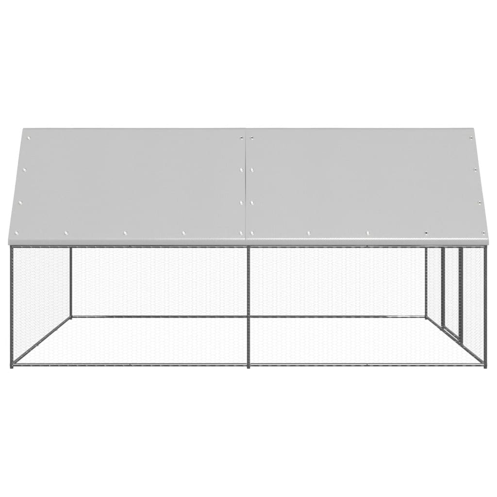 Galinheiro 3x4x2 m aço galvanizado