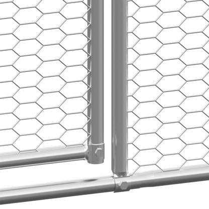 Galinheiro 3x4x2 m aço galvanizado