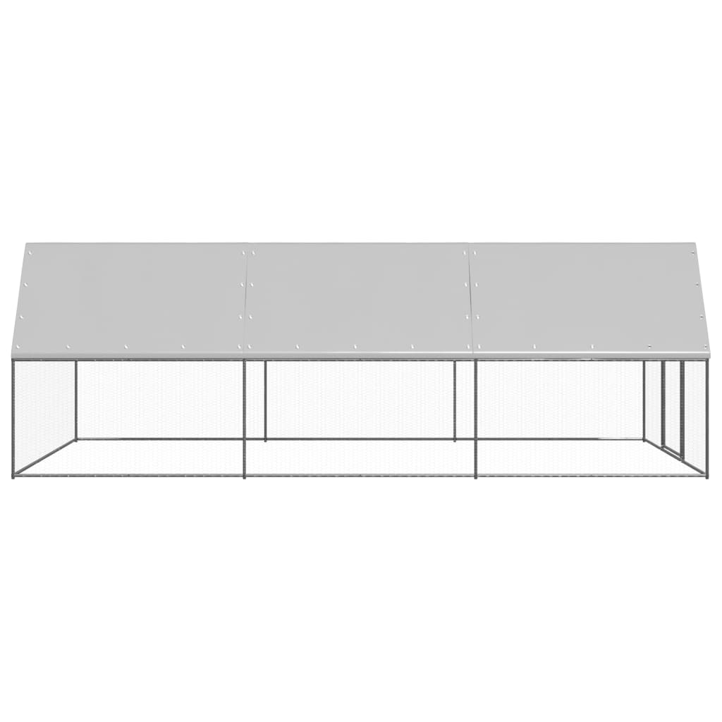 Galinheiro 3x6x2 m aço galvanizado