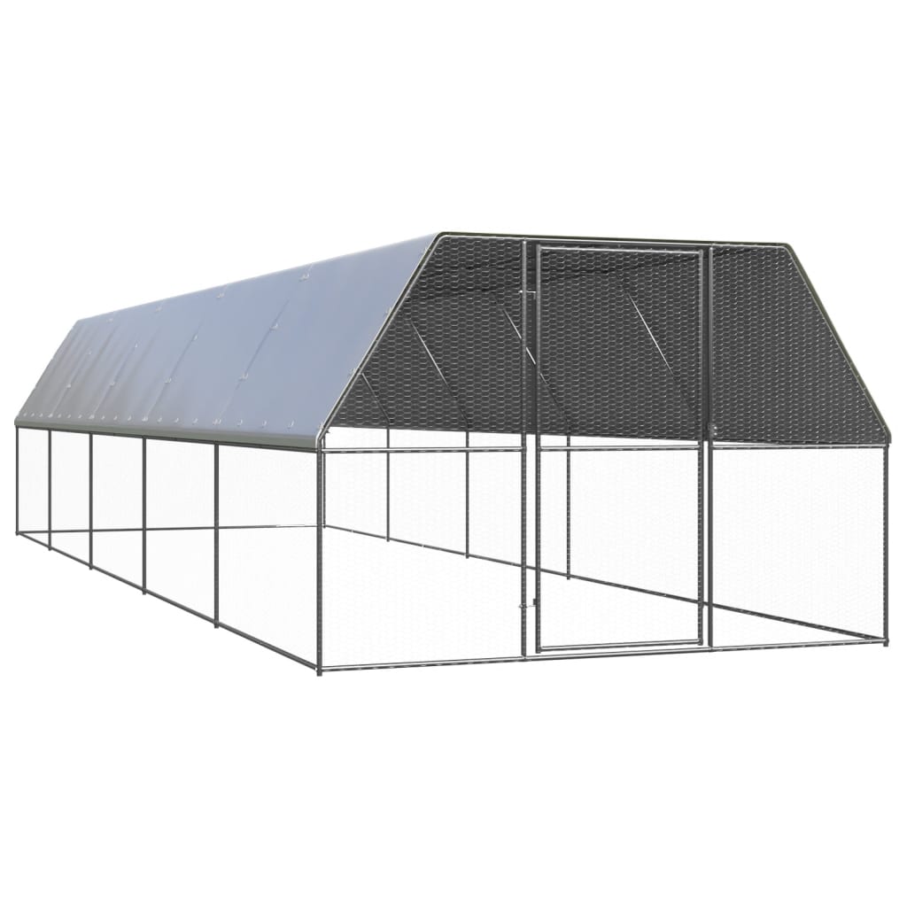 Galinheiro 3x10x2 m aço galvanizado