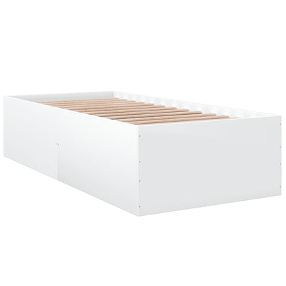 Estrutura de cama 100x200 cm derivados de madeira branco