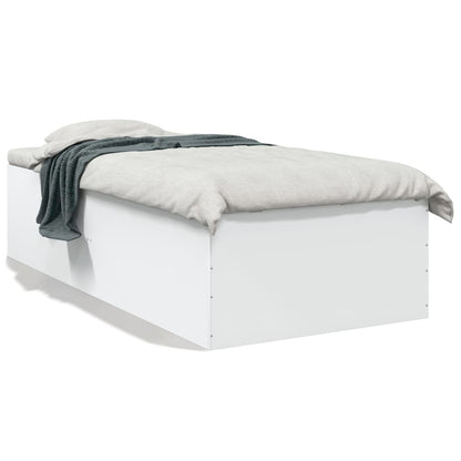 Estrutura de cama 100x200 cm derivados de madeira branco