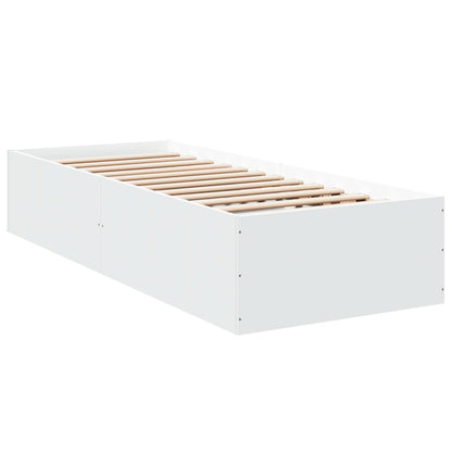 Estrutura de cama 100x200 cm derivados de madeira branco