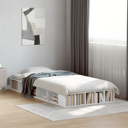 Estrutura de cama 90x190 cm derivados de madeira branco