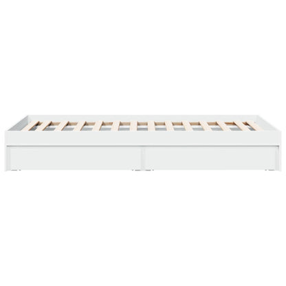 Estrutura cama c/ gavetas 75x190 cm derivados de madeira branco