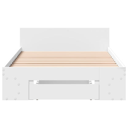 Estrutura cama c/ gaveta 90x190 cm derivados de madeira branco