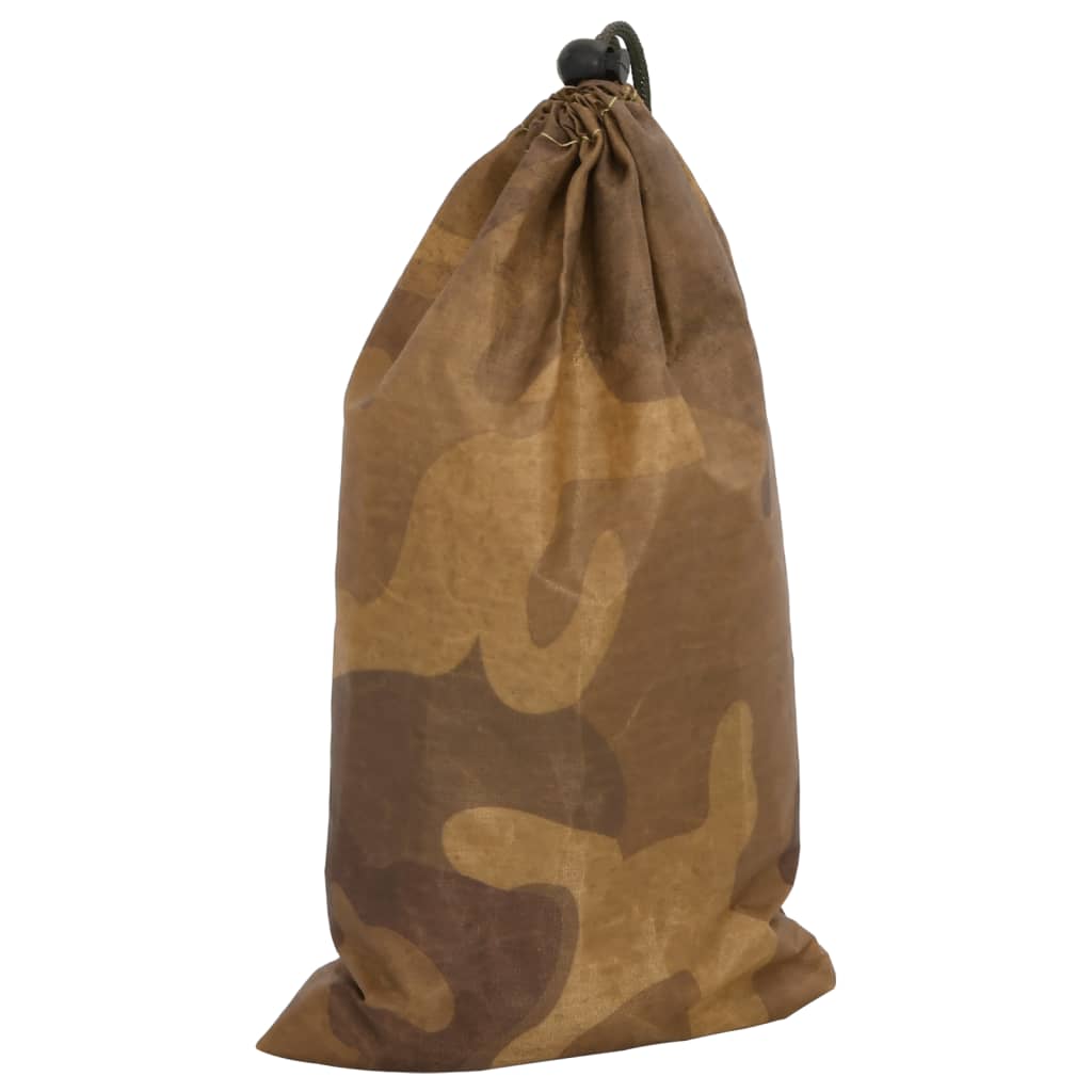 Rede de camuflagem com saco de arrumação 312x140 cm areia