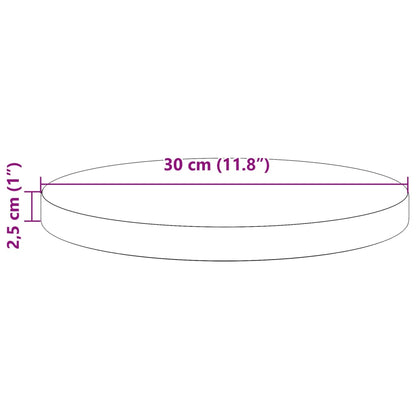 Tampo de mesa redondo Ø30x2,5 cm pinho maciço castanho-mel