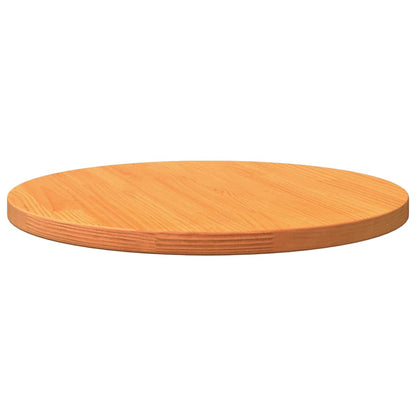 Tampo de mesa redondo Ø50x2,5 cm pinho maciço castanho-mel