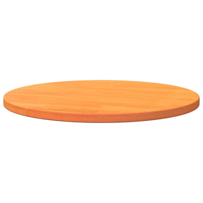 Tampo de mesa redondo Ø60x2,5 cm pinho maciço castanho-mel