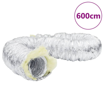 Conduta de ventilação 6 m Ø12,5 cm alumínio isolado