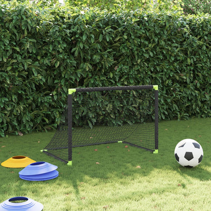 Baliza de futebol infantil dobrável 90x64x64 cm preto