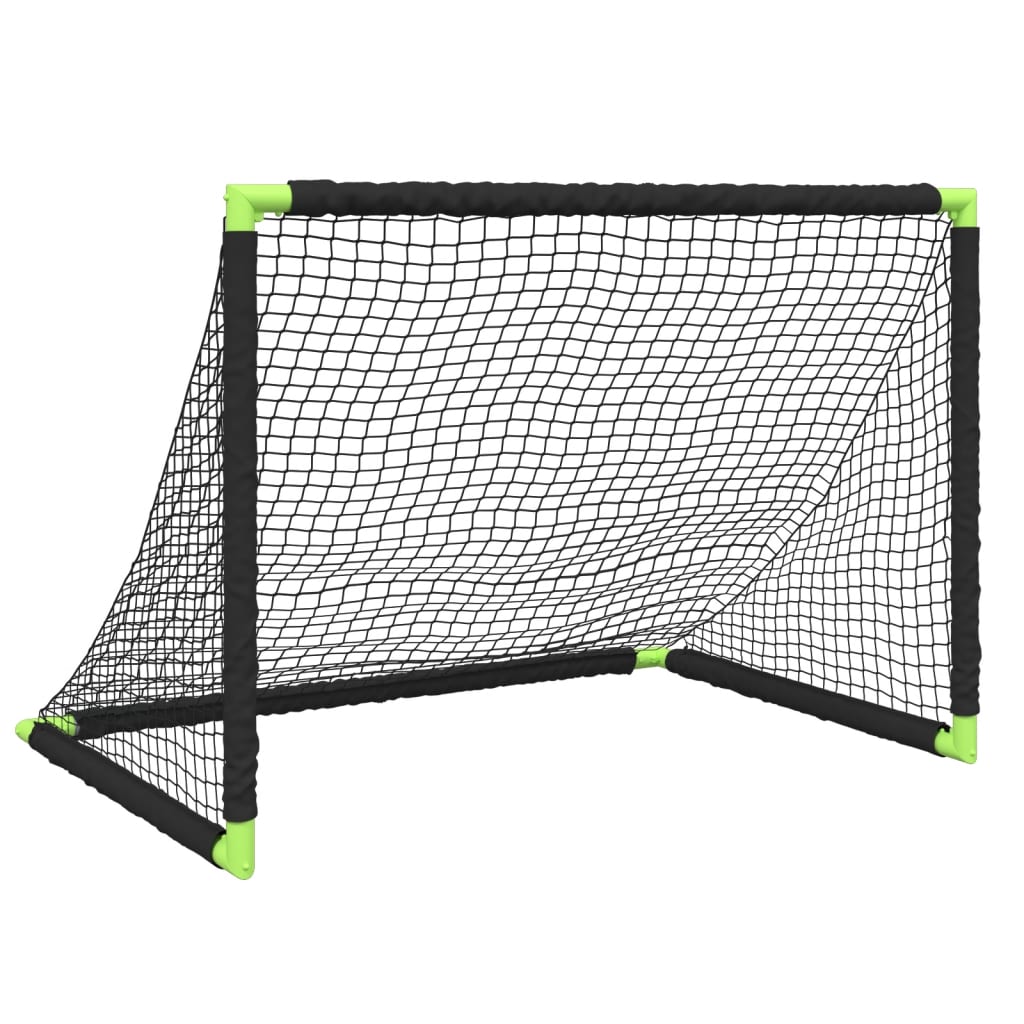 Baliza de futebol infantil dobrável 90x64x64 cm preto