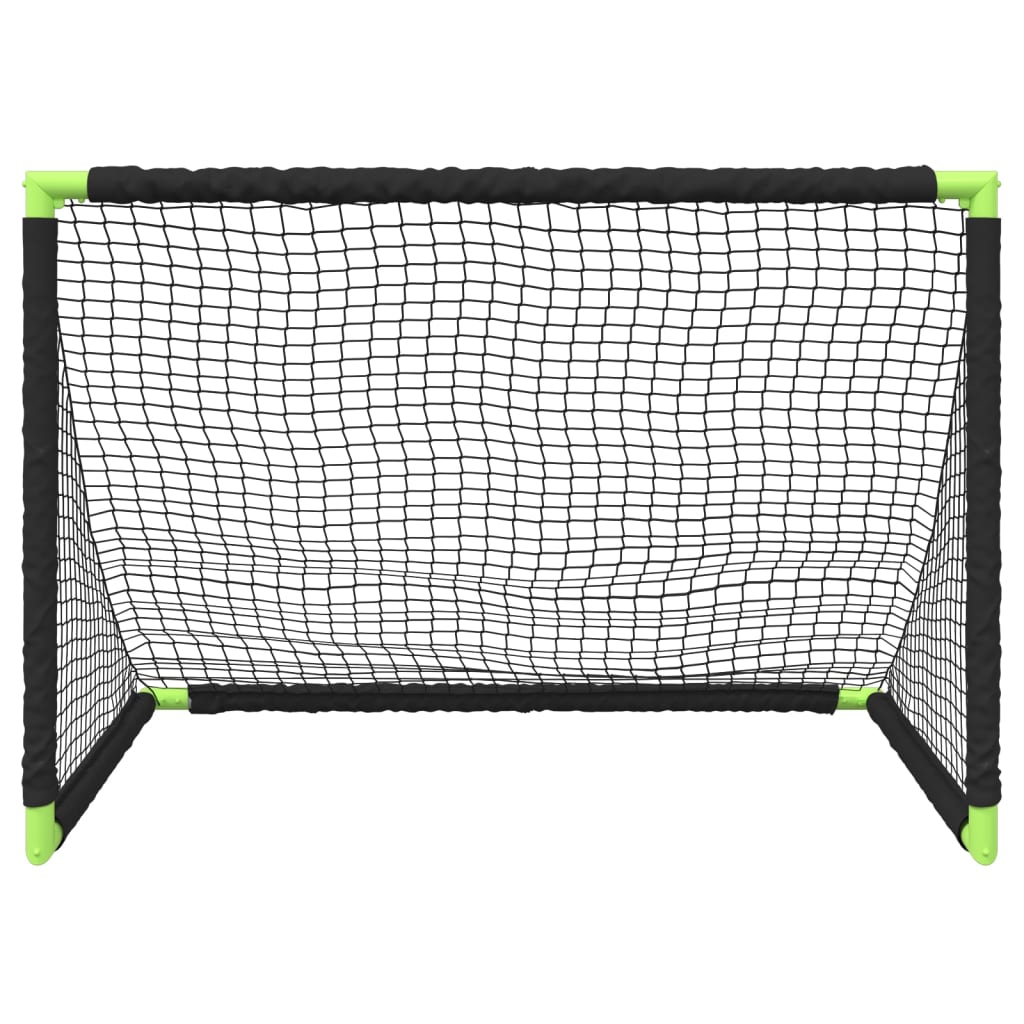 Baliza de futebol infantil dobrável 90x64x64 cm preto