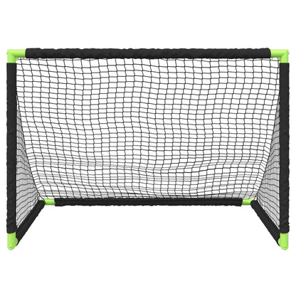 Baliza de futebol infantil dobrável 90x64x64 cm preto