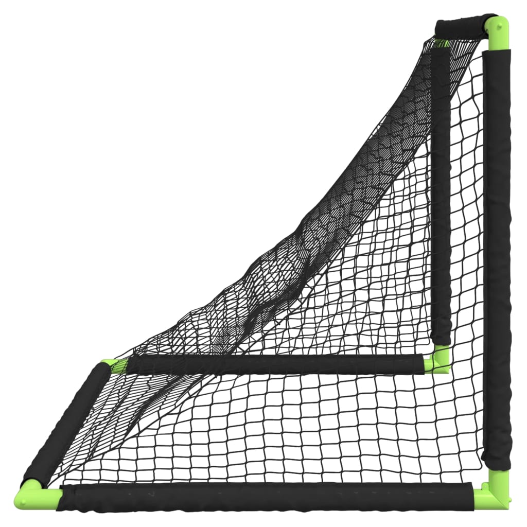 Baliza de futebol infantil dobrável 90x64x64 cm preto