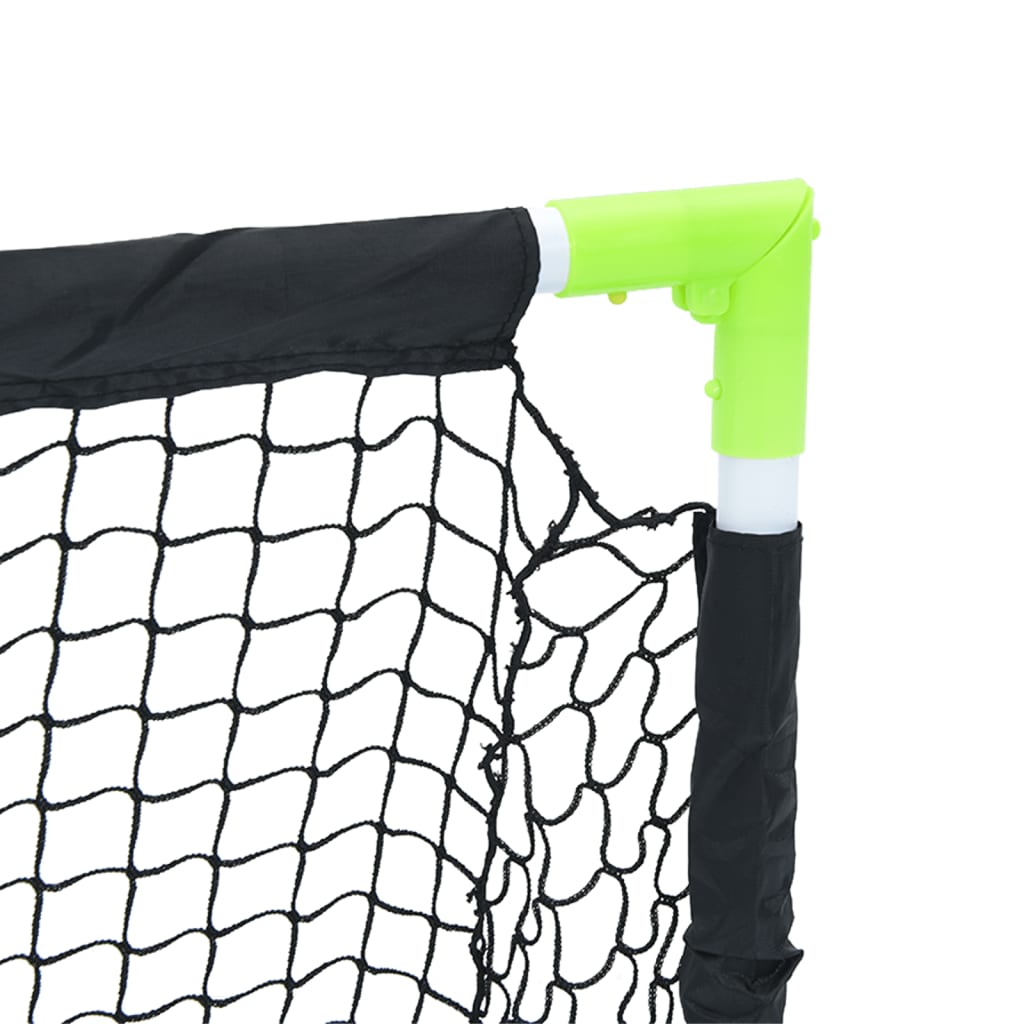 Baliza de futebol infantil dobrável 90x64x64 cm preto