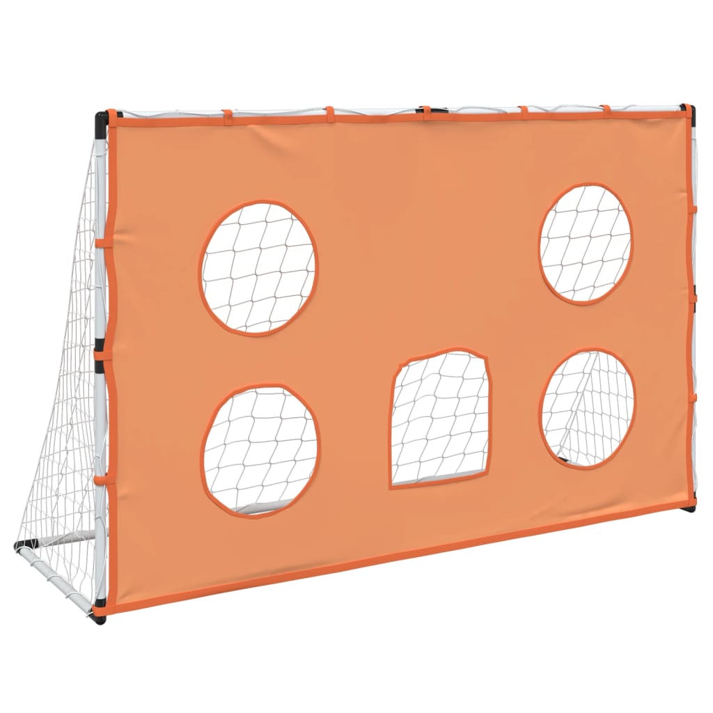 Baliza de futebol infantil com alvos e bola 182x62x118 cm