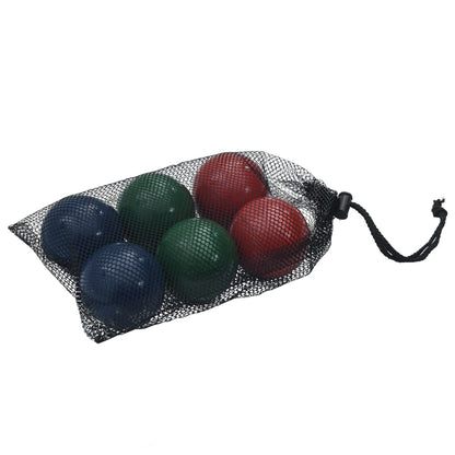 Conjunto bolas de boccia 8 pcs c/ saco transporte pinho maciço