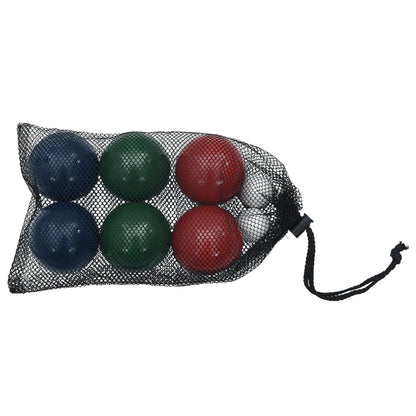 Conjunto bolas de boccia 8 pcs c/ saco transporte pinho maciço