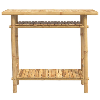 Mesa consola 90x37x75 cm bambu