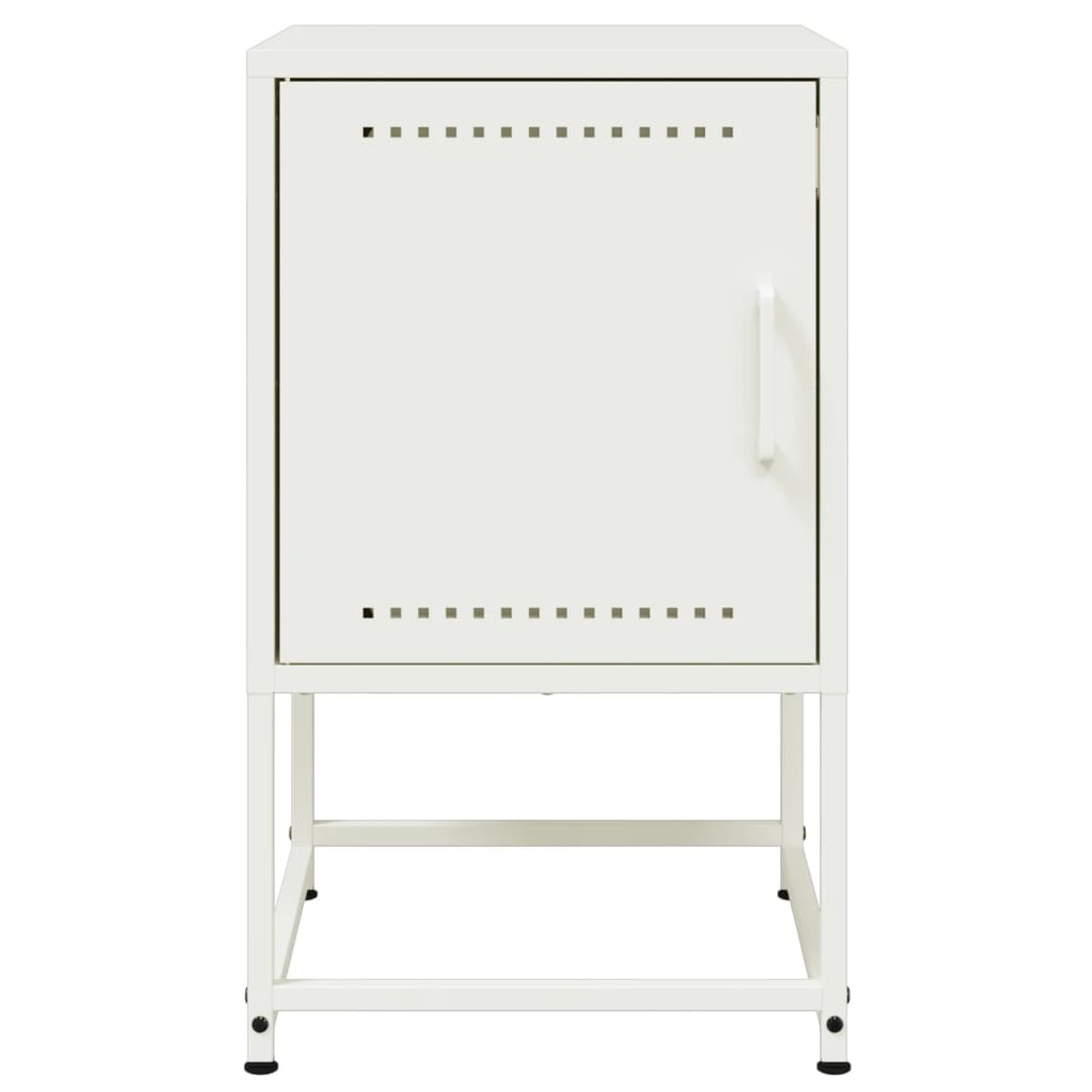 Mesa de cabeceira 36x39x60,5 cm aço branco