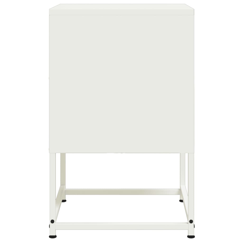 Mesa de cabeceira 36x39x60,5 cm aço branco