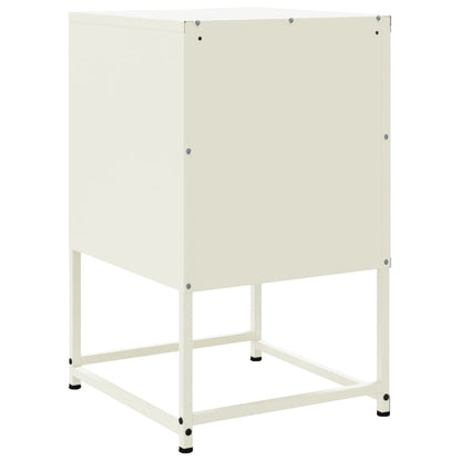 Mesa de cabeceira 36x39x60,5 cm aço branco