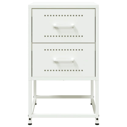 Mesa de cabeceira 36x39x60,5 cm aço branco