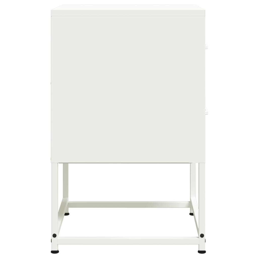 Mesa de cabeceira 36x39x60,5 cm aço branco