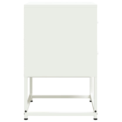 Mesa de cabeceira 36x39x60,5 cm aço branco