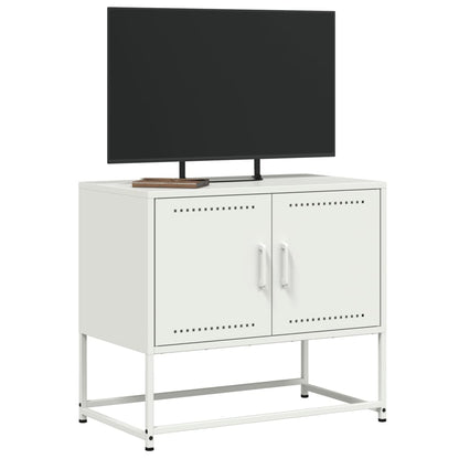 Móvel de TV 68,5x39x60,5 cm aço branco